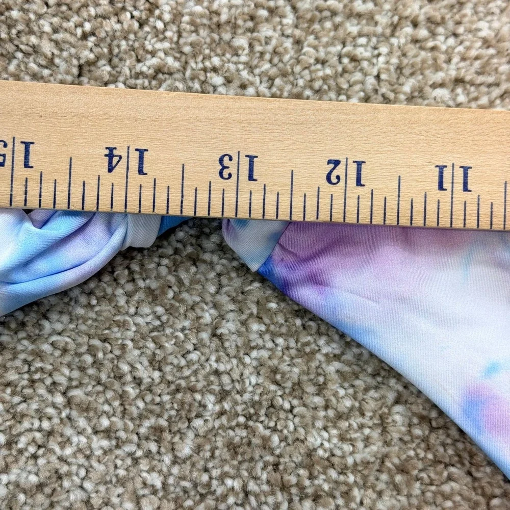 PHAX Swimwear Women Azul Tie Dye Latin Bikini Bottom Blue Purple Medium NEW Swim